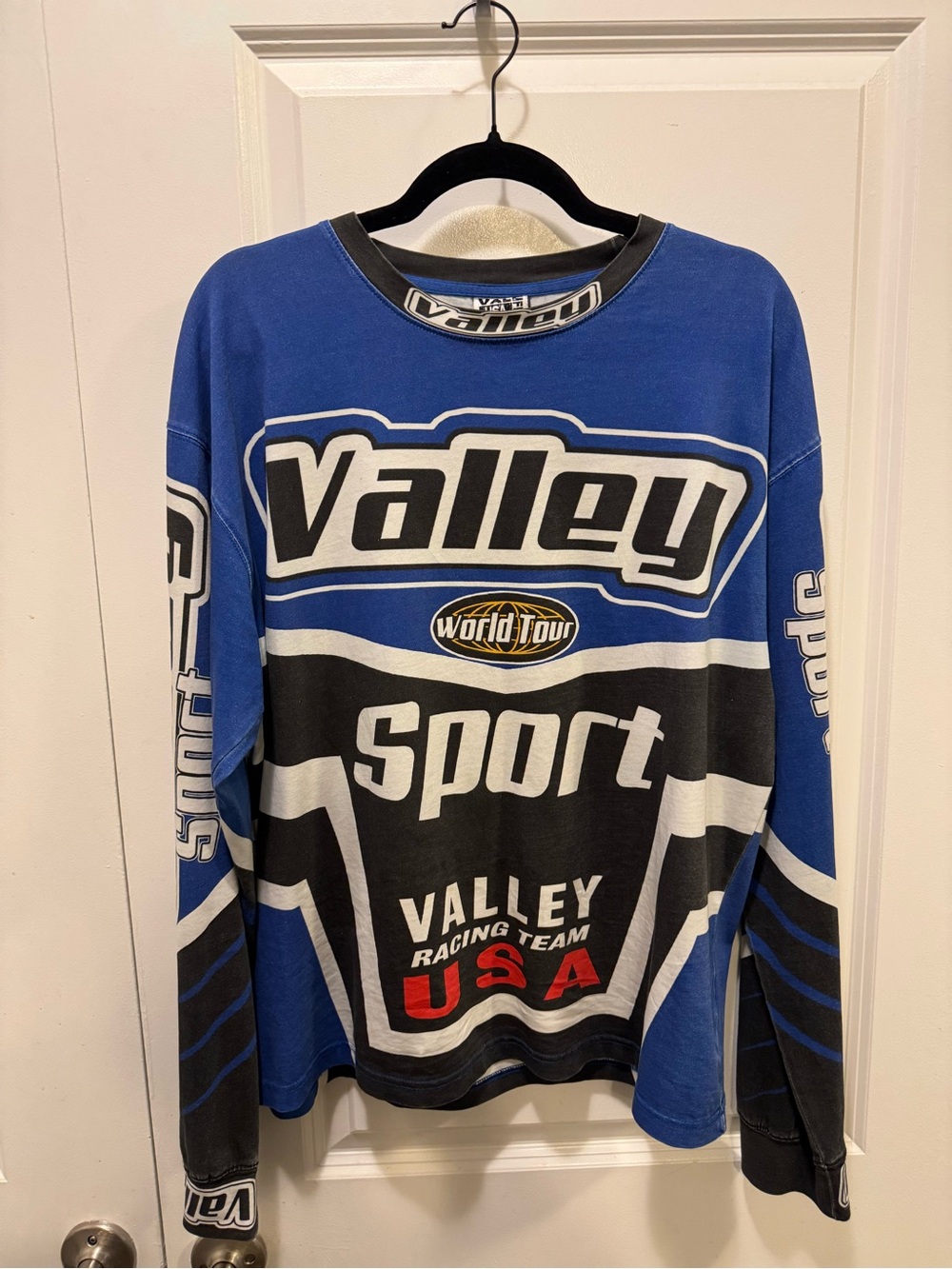 Vale Valley Sport Racing Team USA Long Sleeve Jersey - Blue Black White
